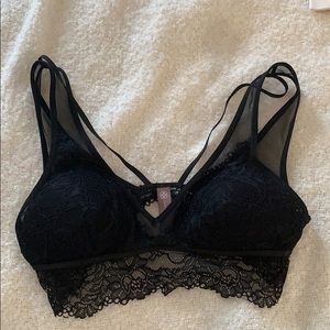 Black lace bralette